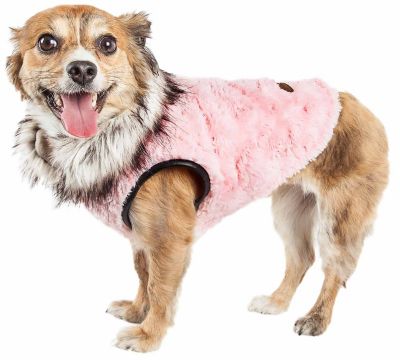 Image showing  Luxe Pinkachew Charming Designer Mink Fur Dog Jacket