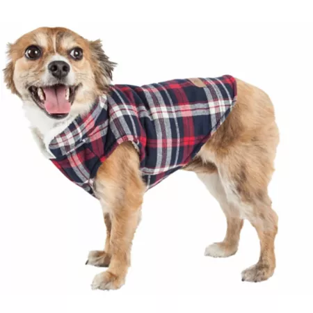 Pet Life Puddler Classic Plaid Insulated Dog Jacket Dog Coats & Jackets