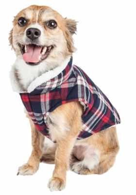 Image showing  Puddler Classical Plaid Insulated Dog Jacket