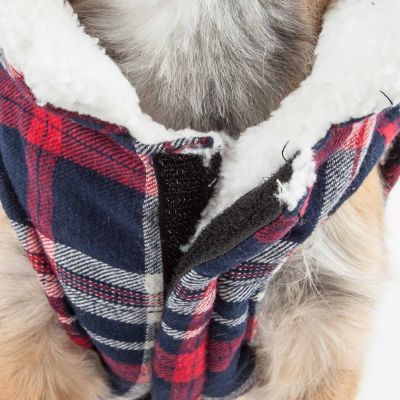 Pet Life Puddler Classical Plaid Insulated Dog Jacket