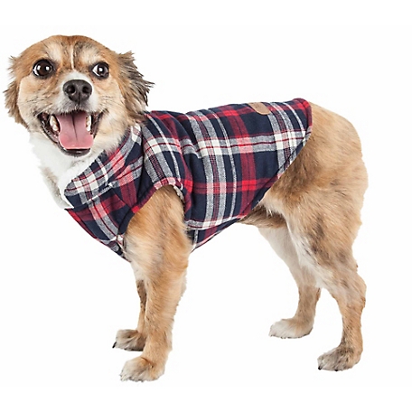 Pet Life Puddler Classical Plaid Insulated Dog Jacket