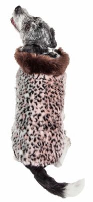 Image showing  Luxe Furracious Cheetah Patterned Mink Dog Jacket
