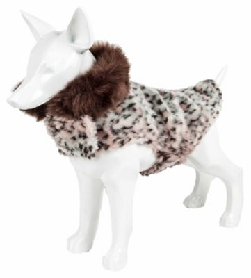 Image showing  Luxe Furracious Cheetah Patterned Mink Dog Jacket