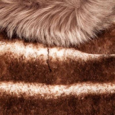 Image showing 9 th Pet Life Luxe Tira-Poochoo Tiramisu Patterned Mink Dog Jacket