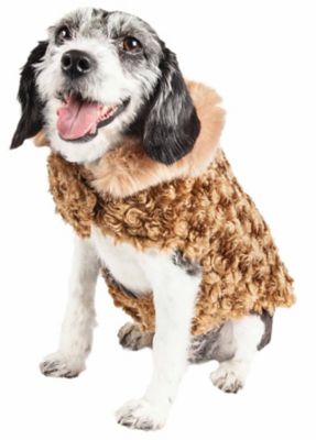 Image showing  Luxe Furpaw Shaggy Elegant Designer Dog Jacket