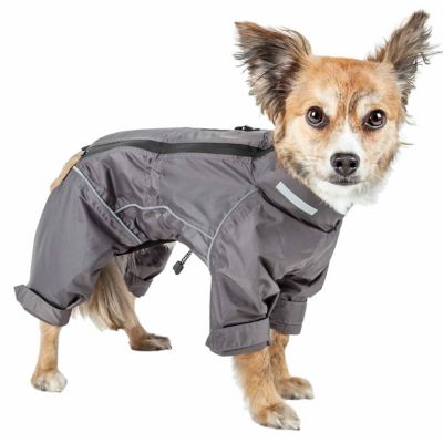 Image showing  Hurricanine Waterproof and Reflective Full Body Dog Coat Jacket with Heat Reflective Technology