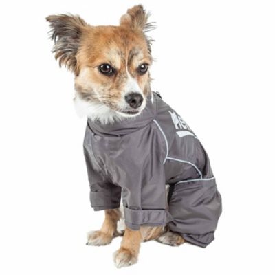 Image showing  Hurricanine Waterproof and Reflective Full Body Dog Coat Jacket with Heat Reflective Technology
