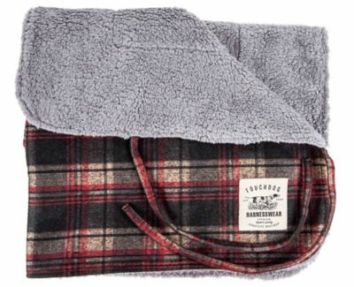 Image showing  2-in-1 Tartan Plaided Dog Jacket with Matching Reversible Dog Mat