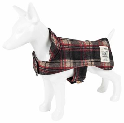 Image showing  2-in-1 Tartan Plaided Dog Jacket with Matching Reversible Dog Mat