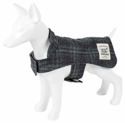 Image showing  2-in-1 Windowpane Plaided Dog Jacket and Matching Reversible Dog Mat