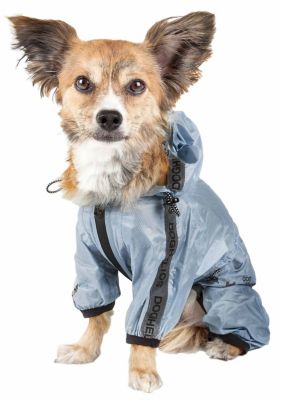 Image showing  Torrential Shield Waterproof Multi-Adjustable Full-Bodied Dog Windbreaker Raincoat