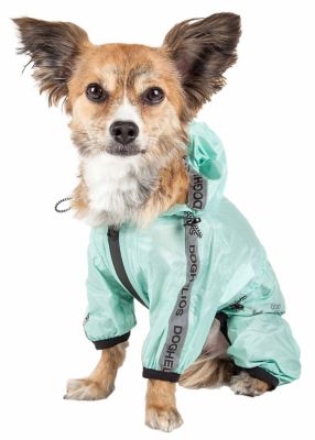 Image showing  Torrential Shield Waterproof Multi-Adjustable Full-Bodied Dog Windbreaker Raincoat