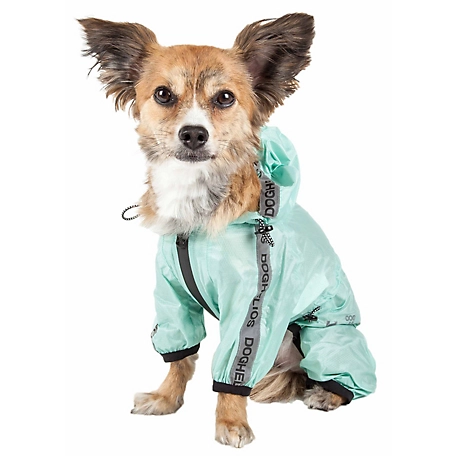 Dog Helios Torrential Shield Waterproof Multi-Adjustable Full Bodied Dog Windbreaker Raincoat