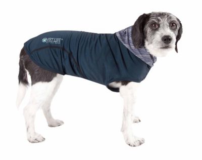 Pet Life Active Pull-Rover Premium 4-Way Stretch Two-Toned Performance Sleeveless Dog T-Shirt Tank Top Hoodie