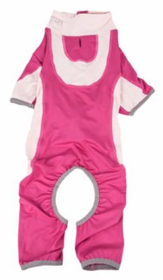 Image showing  Active Warm-Pup Heathered Performance 4-Way Stretch 2-Toned Full-Bodied Warm Up Dog Suit