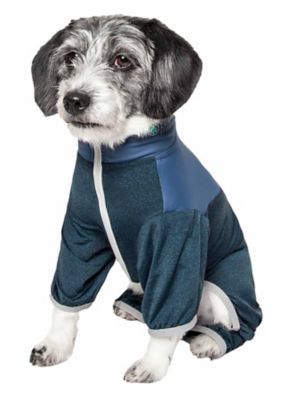 Image showing  Active Embarker Heathered Performance 4-Way Stretch 2-Toned Full-Bodied Warm Up Dog Suit