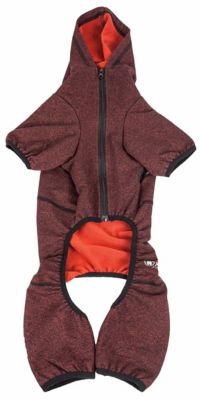 Image showing  Active Fur-Breeze Heathered Performance 4-Way Stretch 2-Toned Full-Bodied Dog Hoodie