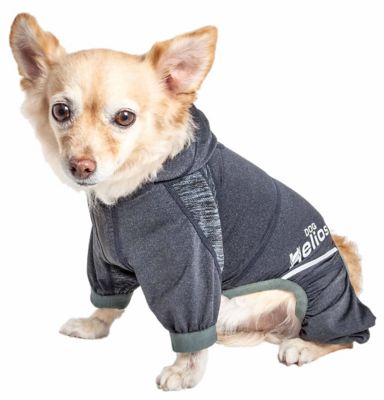 Image showing  Namastail Lightweight 4-Way Stretch Breathable Full-Bodied Performance Yoga Dog Hoodie Tracksuit