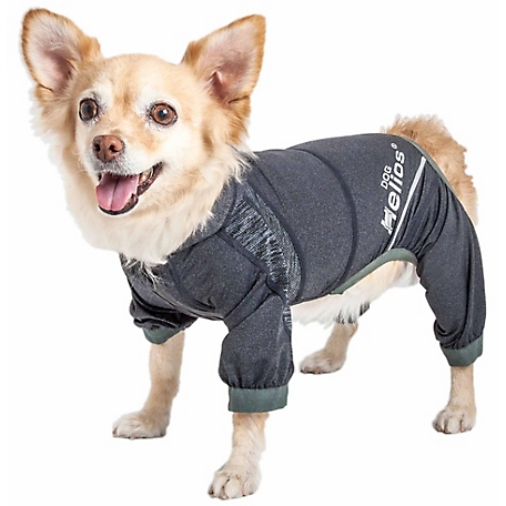 Dog Helios Namastail Lightweight 4-Way Stretch Breathable Full Bodied Performance Yoga Dog Hoodie Tracksuit
