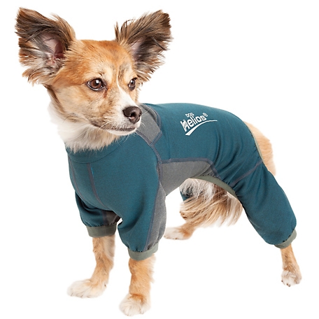 Dog Helios Rufflex Mediumweight 4-Way-Stretch Breathable Full Bodied Performance Dog Warmup Track Suit