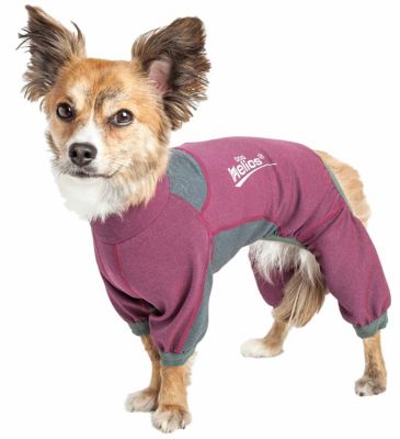 Dog Helios Rufflex Mediumweight 4-Way-Stretch Breathable Full Bodied Performance Dog Warmup Track Suit