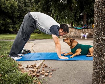 Image showing 9 th Pet Life Active Aero-Pawlse Heathered Quick-Dry and 4-Way Stretch-Performance Dog Tank Top