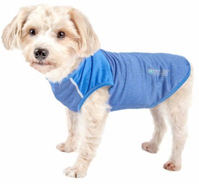 Pet Life Active Aero-Pawlse Heathered Quick-Dry and 4-Way Stretch-Performance Dog Tank Top T-Shirt