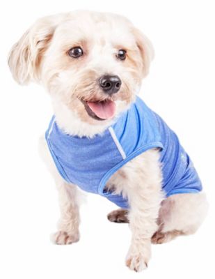 Image showing  Active Aero-Pawlse Heathered Quick-Dry and 4-Way Stretch-Performance Dog Tank Top
