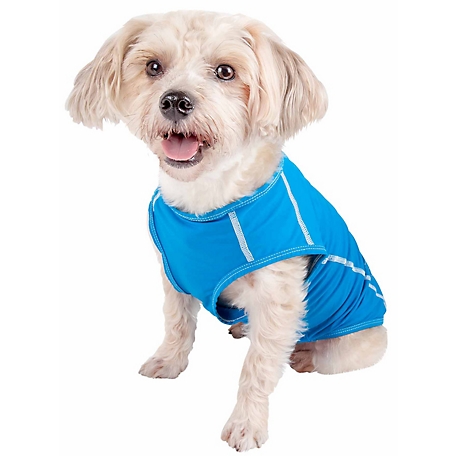 Pet Life Active Racerbark 4-Way Stretch Performance Active Dog Tank Top T-Shirt