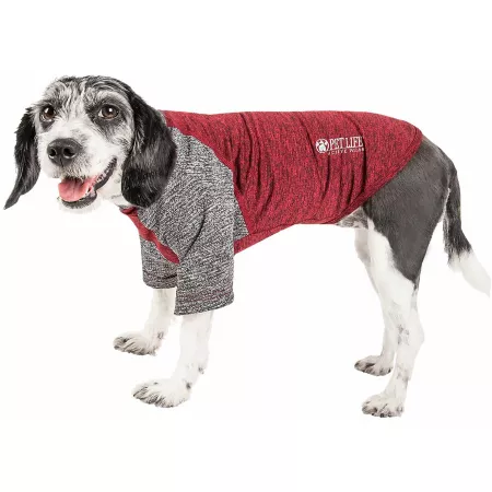 Pet Life Active Hybreed 4-Way Stretch Two-Tone Dog T-Shirt Dog Shirts