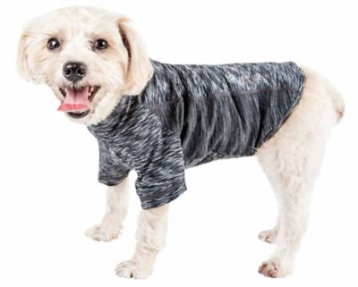 Pet Life Active Warf Speed Heathered Ultra-Stretch Sporty Performance Dog T-Shirt