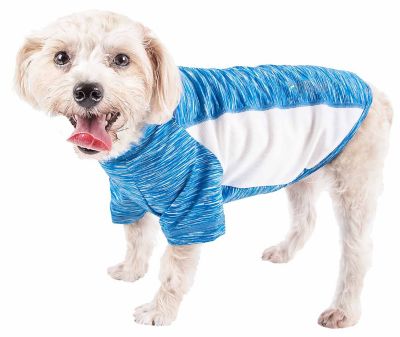 Pet Life Active Warf Speed Heathered Ultra-Stretch Sporty Performance Dog T-Shirt