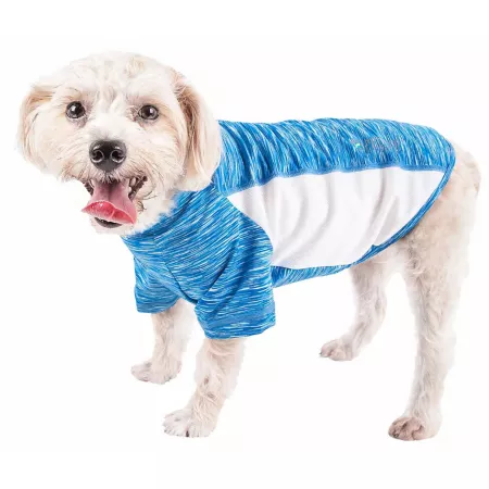 Pet Life Active Warf Speed Heathered Ultra Stretch Dog T-Shirt Dog Shirts