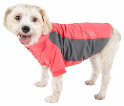 Pet Life Active Barko Pawlo Relax-Stretch Wick-Proof Performance Dog Polo T-Shirt