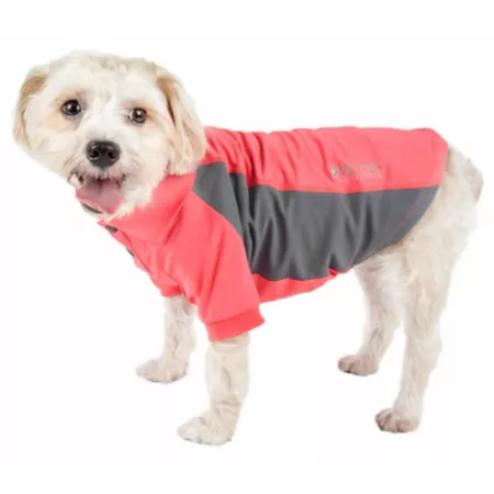 Pet Life Active Barko Pawlo Dog Polo T-Shirt Stretchy and Wicking Resistant Dog Shirts