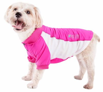 Pet Life Active Barko Pawlo Relax-Stretch Wick-Proof Performance Dog Polo T-Shirt