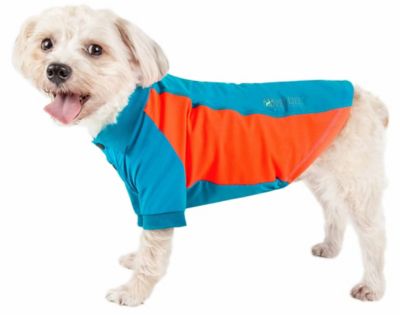 Pet Life Active Barko Pawlo Relax-Stretch Wick-Proof Performance Dog Polo T-Shirt