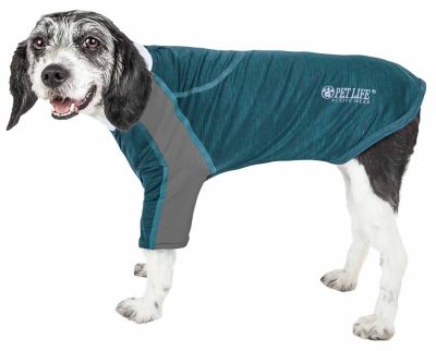 Pet Life Active Chewitt Wagassy 4-Way Stretch Performance Long-Sleeve Dog T-Shirt