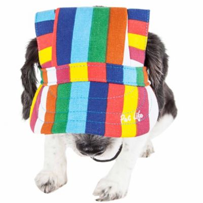 Image showing  Colorfur Floral UV-Protectant Adjustable Fashion Dog Hat Cap
