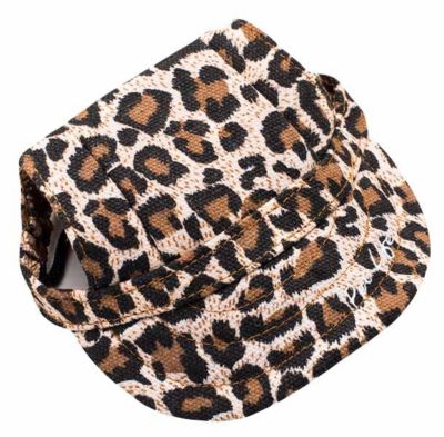 Image showing  Cheetah Bonita Cheetah Patterned UV-Protectant Adjustable Fashion Dog Hat Cap