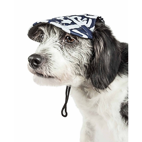 Pet Life Bone Cappa Graffiti Sculptured UV-Protectant Adjustable Fashion Dog Hat Cap