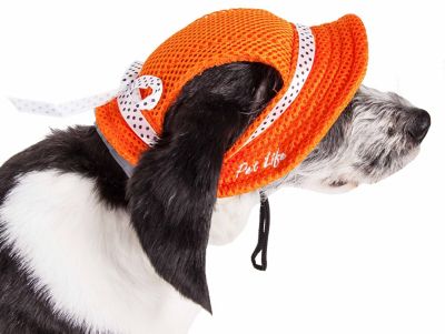 Image showing  Sea Spot Sun UV-Protectant Adjustable Fashion Mesh Brimmed Dog Hat Cap