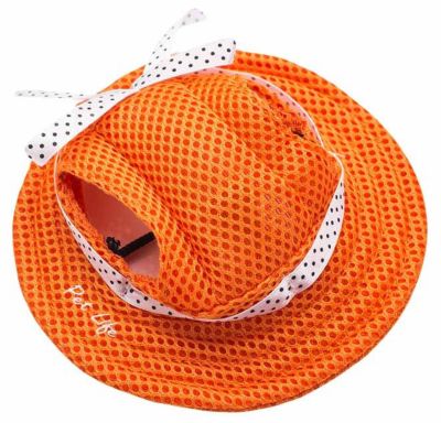 Image showing  Sea Spot Sun UV-Protectant Adjustable Fashion Mesh Brimmed Dog Hat Cap