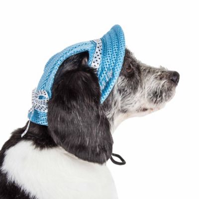Image showing  Sea Spot Sun UV-Protectant Adjustable Fashion Mesh Brimmed Dog Hat Cap