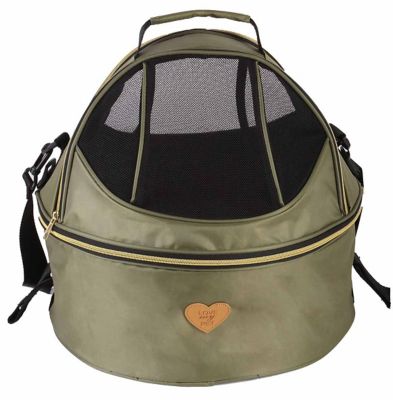 Pet Life Air-Venture Dual-Zip Airline Approved Panoramic Circular Travel Pet Dog Carrier