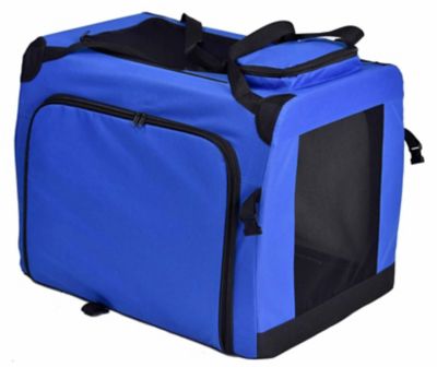 Image showing  Hounda Accordion Metal-Framed Soft-Folding Nylon Collapsible Dual-Sided Expandable Pet Dog Crate