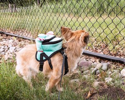 Image showing 8 th Pet Life Dumbone Dual-Pocketed Compartmental Animated Dog Harness Backpack