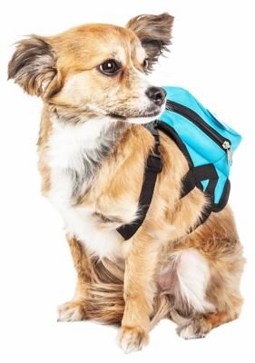 Image showing  Waggler Hobbler Large-Pocketed Compartmental Animated Dog Harness Backpack