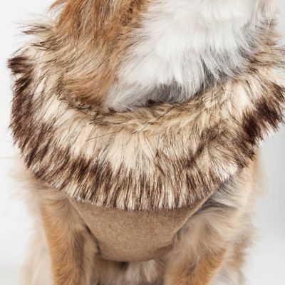 Image showing  Luxe Furracious 2-in-1 Mesh Reversed Adjustable Dog Harness and Leash with Removable Fur Collar