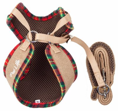 Image showing 5 th Pet Life Luxe Dapperbone 2-in-1 Mesh Reversed Adjustable Dog Harness and Leash with Fashion Bowtie